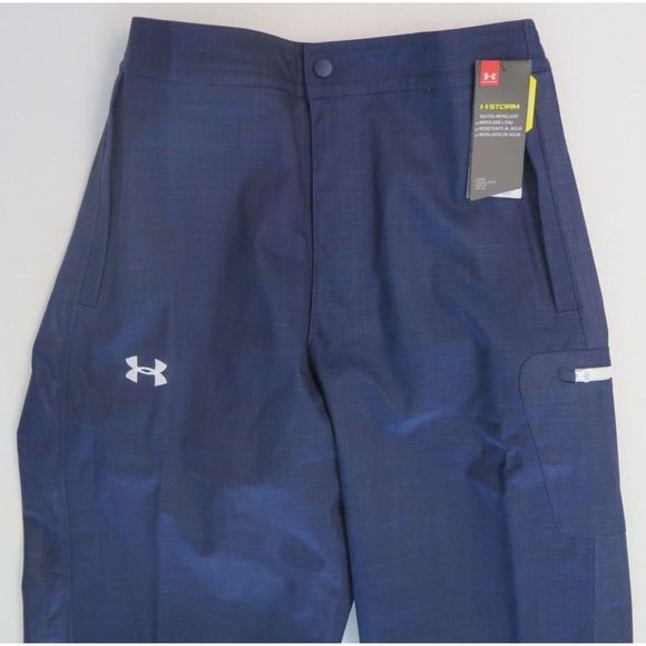 Under Armour 1248595 410 Men's Sz M Midnight Navy UA Storm Team Pants $130 - Picture 5 of 11